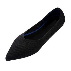 Rothy's Women's Black The Point II Canvas Slip-On Casual Ballet Flat Size 9